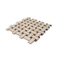 Sample - Beige, Brown 12x12 Matte Gres Porcelain Basketweave Mosaic Tile (5.82 sq ft/case, 6-Pack)