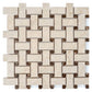 Beige, Brown 12x12 Matte Gres Porcelain Basketweave Mosaic Tile (5.82 sq ft/case, 6-Pack)