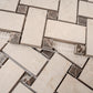 Sample - Beige, Brown 12x12 Matte Gres Porcelain Basketweave Mosaic Tile (5.82 sq ft/case, 6-Pack)