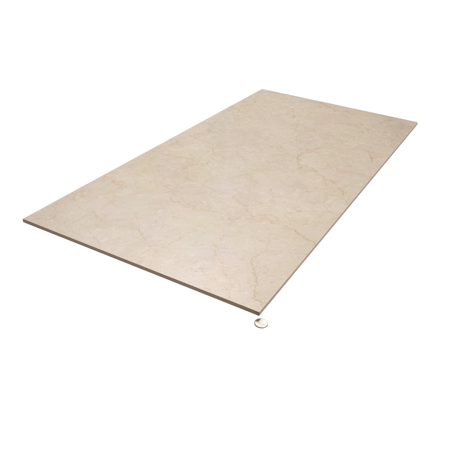 Crema Beige 24x48 Matte Porcelain Large Tile (15.5 sq ft/case, 2-Pack)