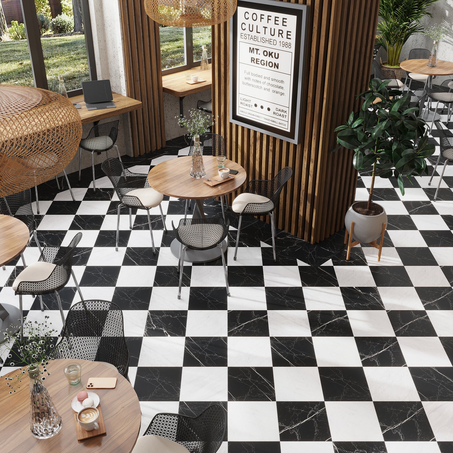 White 12x12 Matte Marble-look Vein Porcelain Tile (14 pack, 13.56 sq ft/case)