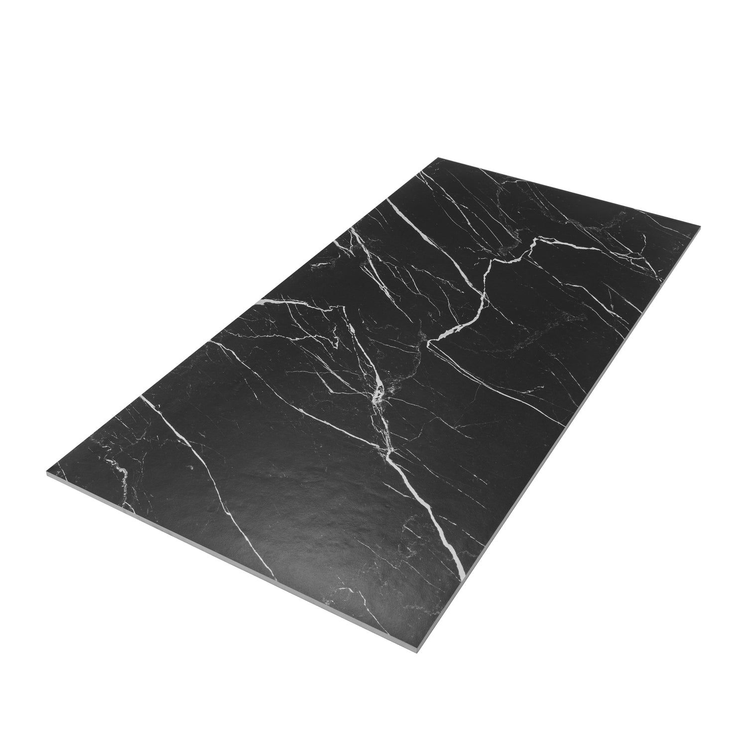 Nero Black 24x48 Matte Porcelain Large Tile (15.5 sq ft/case, 2-Pack)