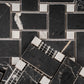 Nero Black, White 12x12 Matte Gres Porcelain Basketweave Mosaic Tile (5.82 sq ft/case, 6-Pack)