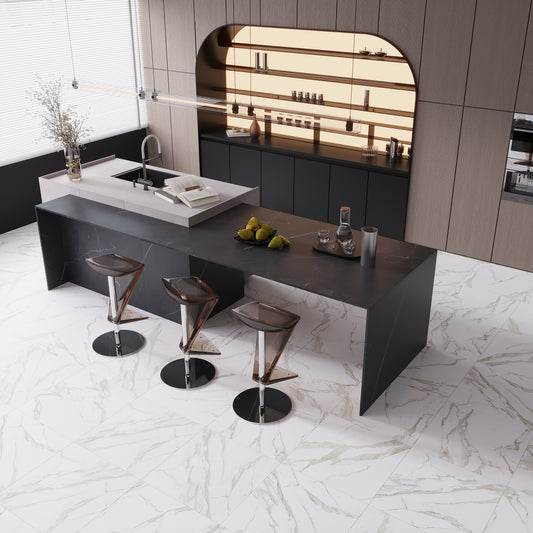 Ivory White 24x24 Matte Color Body Porcelain Large Tile (15.5 sq ft/case, 4-Pack)