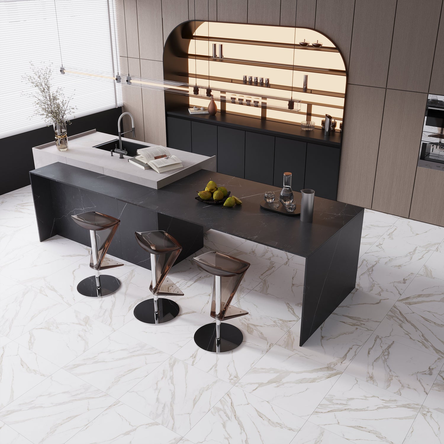 Ivory White 24x24 Matte Color Body Porcelain Large Tile (15.5 sq ft/case, 4-Pack) - Sample