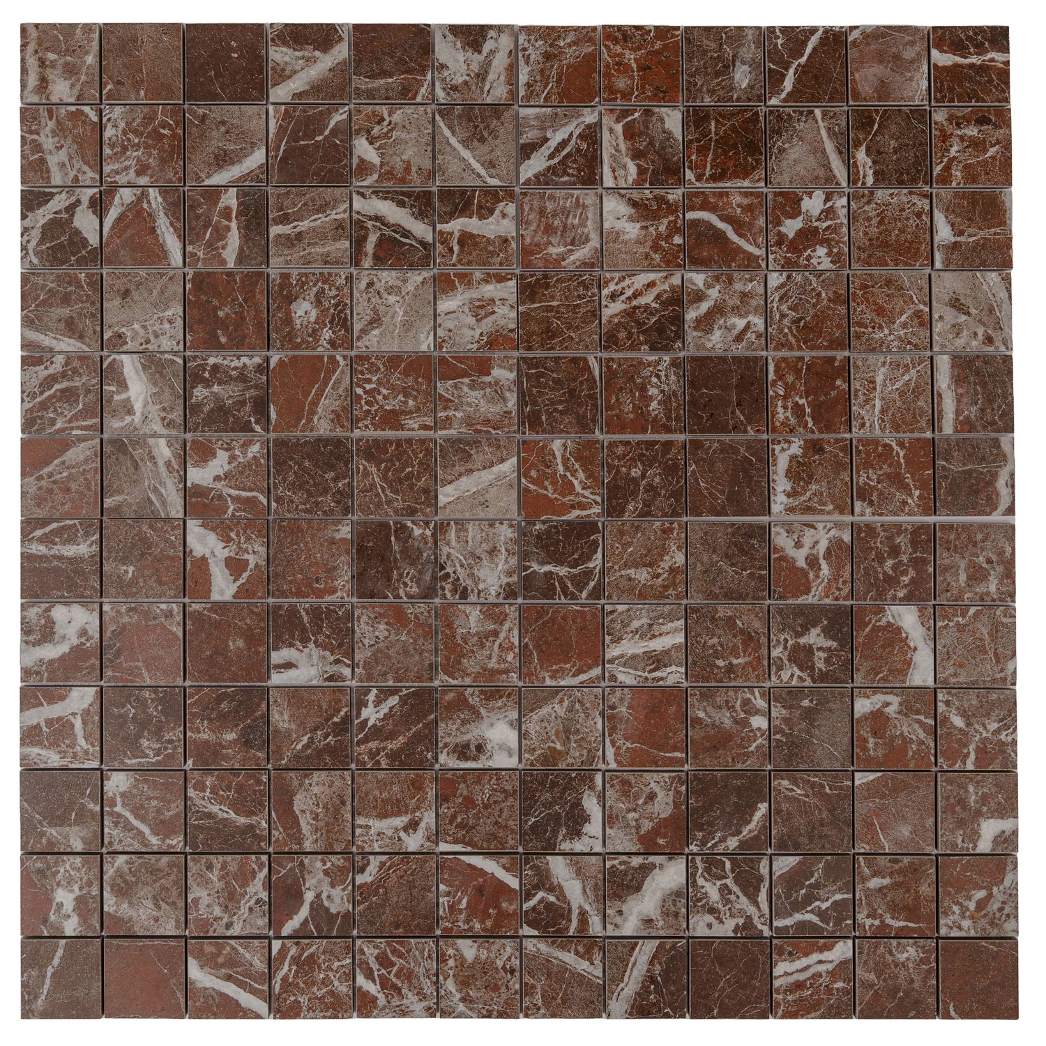 Rosso Levanto 12x12 Matte Gres Porcelain Square Mosaic Tile (5.82 sq ft/case, 6-Pack)
