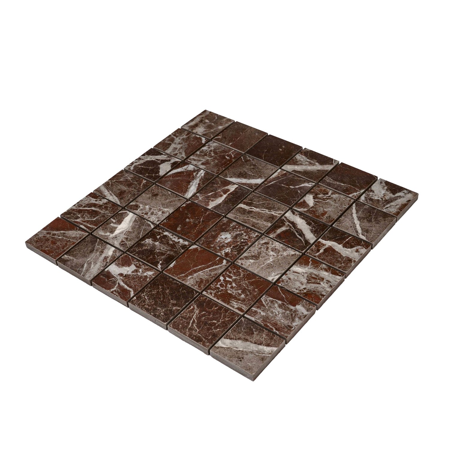 Rosso Levanto 12x12 Matte Gres Porcelain Square Mosaic Tile (5.82 sq ft/case, 6-Pack)