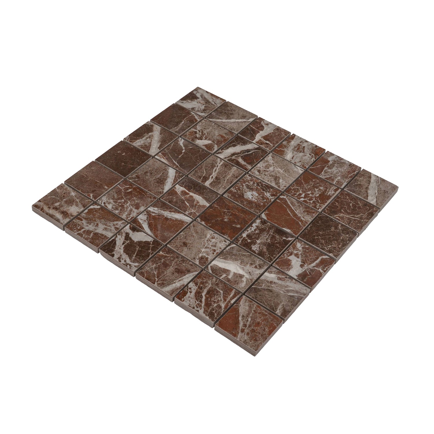 Rosso Levanto 12x12 Matte Gres Porcelain Square Mosaic Tile (5.82 sq ft/case, 6-Pack) - Sample