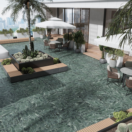 Sample-Verde Alpi 24x24 Matte Color Body Porcelain Large Tile (15.5 sq ft/case, 4-Pack)