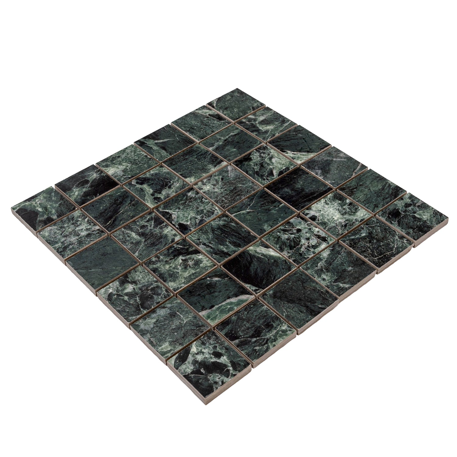 Verde Alpi 12x12 Matte Gres Porcelain Square Mosaic Tile (5.82 sq ft/case, 6-Pack) - Sample