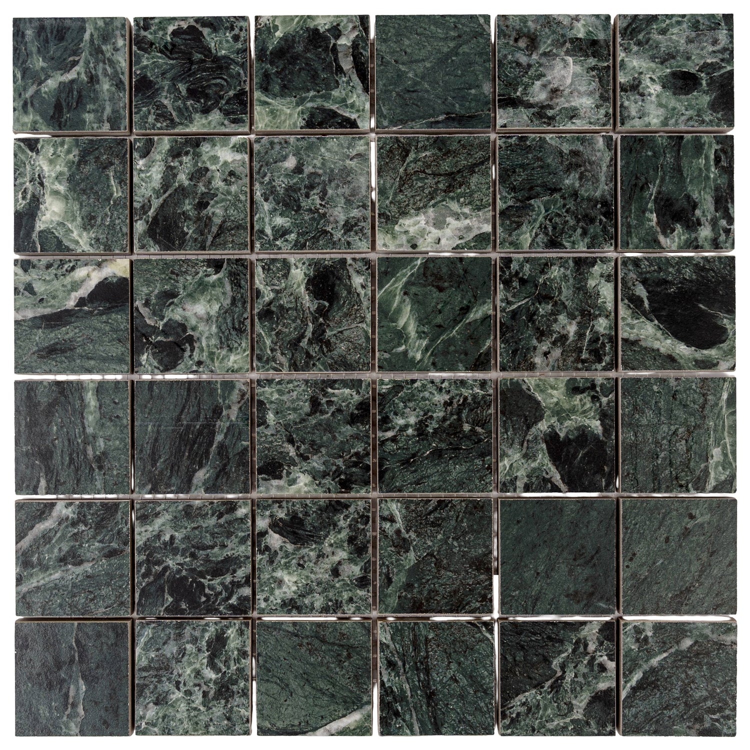 Verde Alpi 12x12 Matte Gres Porcelain Square Mosaic Tile (5.82 sq ft/case, 6-Pack) - Sample