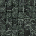 verde alpi 12x12 matte gres porcelain square mosaic tile with dark green and white marble pattern