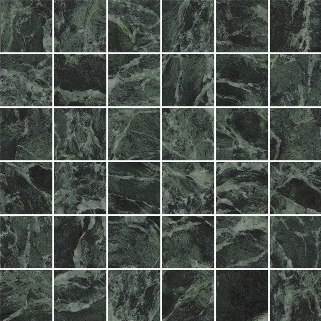 Verde Alpi 12x12 Matte Gres Porcelain Square Mosaic Tile (5.82 sq ft/case, 6-Pack) - Sample