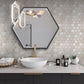 Sample - Stone Beige 12x12 Honed Crema Marfil Marble Hexagon Mosaic tile (5 pack, 4.83 sq ft/case)