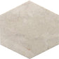 Sample - Beige 10x10 Polished Crema Marfil Marble Honed Hexagon tile (5 pack, 2.95 sq ft/case)