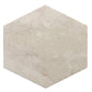 Beige Crema Marfil honed hexagon marble tile polished finish natural stone