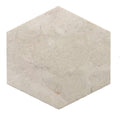 Beige Crema Marfil honed hexagon marble tile polished finish natural stone