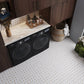 White Beige 12x12 Polished Multi-shaped Thassos Crema Marfil Mosaic Tile (5 pack, 5.17 sq ft/case) - Sample