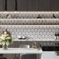 White Gray 9x10 Polished Honed Kaleidoscopic Calacatta Gold, Glacier Terrazzo Marble Mosaic Tile (5 pack, 3.14 sq ft/case)