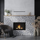 White Charcoal Gray 11x13 Honed Picket Terrazzo Carrara Marble Mosaic Tile (5 pack, 5.3 sq ft/case)