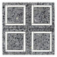 Stellare 12 in. x 12 in. Honed Charcoal Gray and White Terrazzo, Marble Mosaic Square Wall and Floor Tile (5 sq ft/case) - 5 Pack