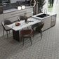 Charcoal Gray Black 11x13 Honed Triangle Terrazzo Limestone Marble Mosaic Tile (5 pack, 4.77 sq ft/case)