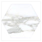 White Gray 10x10 Honed Hexagon Calacatta Gold Marble Tile (5 pack, 2.95 sq ft/case)