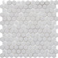 White Glass Hexagon Tiles
