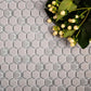 Sample - Gray 12x12 Matte, Glossy Recycled Glass Hexagon Mosaic tile (5 pack, 4.92 sq ft/case)