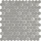 Gray 12x12 Matte, Glossy Recycled Glass Hexagon Mosaic tile (5 pack, 4.92 sq ft/case)