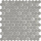 Sample - Gray 12x12 Matte, Glossy Recycled Glass Hexagon Mosaic tile (5 pack, 4.92 sq ft/case)