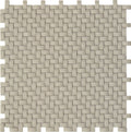 Light Taupe 12x12 Matte Recycled Glass Basketweave Mosaic tile (5 pack, 4.79 sq. ft./case) - Sample