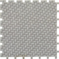 Fossil Gray 12x12 Matte Recycled Glass Basketweave Mosaic tile (5 pack, 4.79 sq. ft./case) - Sample