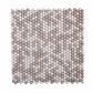 White, Beige 12x12 Glossy Recycled Glass Penny Round Mosaic tile (10 pack, 11.11 sq ft/case)