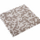 White, Beige 12x12 Glossy Recycled Glass Penny Round Mosaic tile (10 pack, 11.11 sq ft/case)