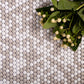 White, Beige 12x12 Glossy Recycled Glass Penny Round Mosaic tile (10 pack, 11.11 sq. ft./case) - Sample