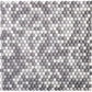 White, Gray 12x12 Glossy Recycled Glass Penny Round Mosaic tile (10 pack, 11.11 sq. ft./case) - Sample