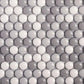 White, Gray 12x12 Glossy Recycled Glass Penny Round Mosaic tile (10 pack, 11.11 sq ft/case)