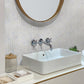 White, Blue 12x12 Matte Recycled Glass Mosaic tile (10 pack, 9.75 sq. ft./case) - Sample