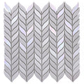 White, Blue 12x12 Matte Recycled Glass Mosaic tile (10 pack, 9.75 sq. ft./case) - Sample