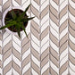 White, Brown 12x12 Glossy Recycled Glass Mosaic tile (10 pack, 9.75 sq. ft./case) - Sample