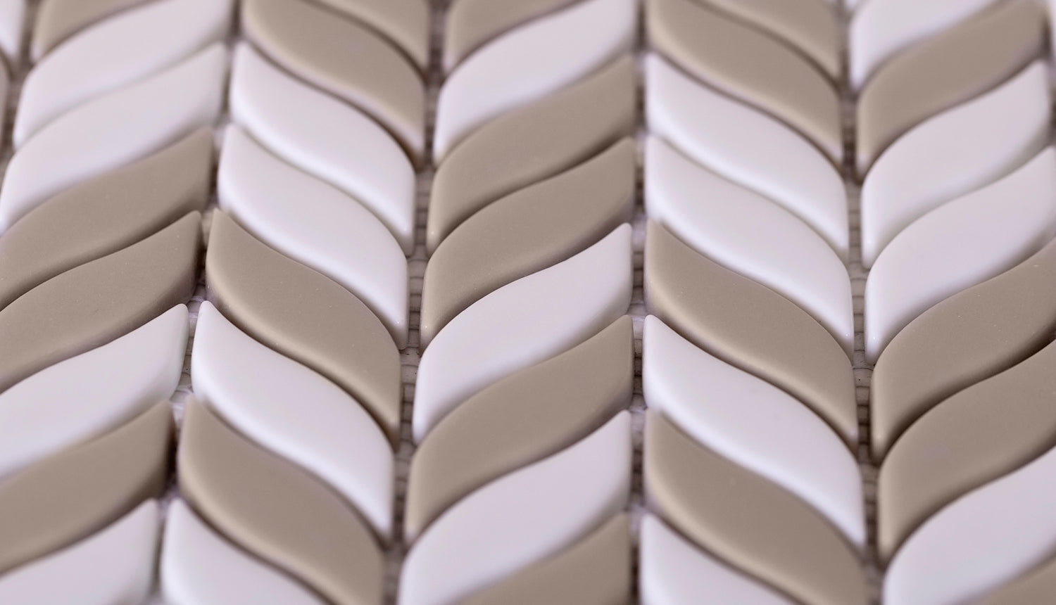 White, Brown 12x12 Glossy Recycled Glass Mosaic tile (10 pack, 9.75 sq ft/case)