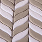 White, Brown 12x12 Glossy Recycled Glass Mosaic tile (10 pack, 9.75 sq. ft./case) - Sample