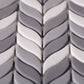 Gray, White 12x12 Glossy Recycled Glass Mosaic tile (10 pack, 9.75 sq. ft./case) - Sample