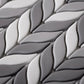 Gray, White 12x12 Glossy Recycled Glass Mosaic tile (10 pack, 9.75 sq. ft./case) - Sample
