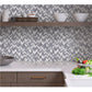 Gray, White 12x12 Glossy Recycled Glass Mosaic tile (10 pack, 9.75 sq. ft./case) - Sample