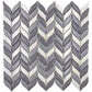Gray, White 12x12 Glossy Recycled Glass Mosaic tile (10 pack, 9.75 sq. ft./case) - Sample