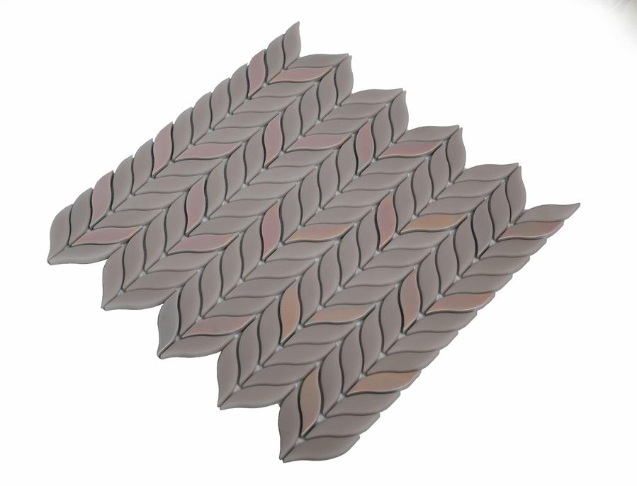 Flint Gray 12x12 Matte Recycled Glass Mosaic tile (10 pack, 9.75 sq. ft./case) - Sample