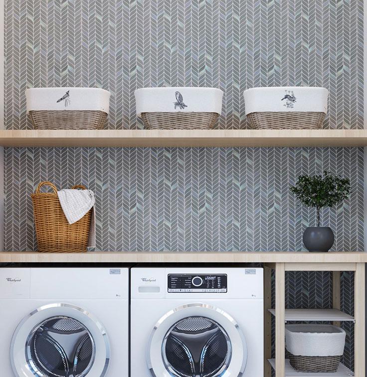 Flint Gray 12x12 Matte Recycled Glass Mosaic tile (10 pack, 9.75 sq. ft./case) - Sample