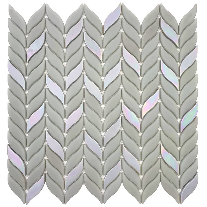 Flint Gray 12x12 Matte Recycled Glass Mosaic tile (10 pack, 9.75 sq. ft./case) - Sample
